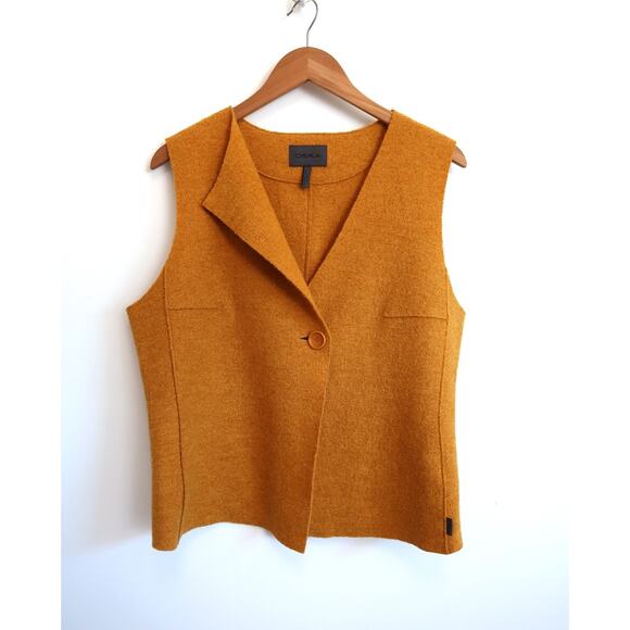 OSKA GERMANY One Button Boiled Wool Vest Sleeveless Jacket YOOX 2 M $369 - Picture 2 of 9